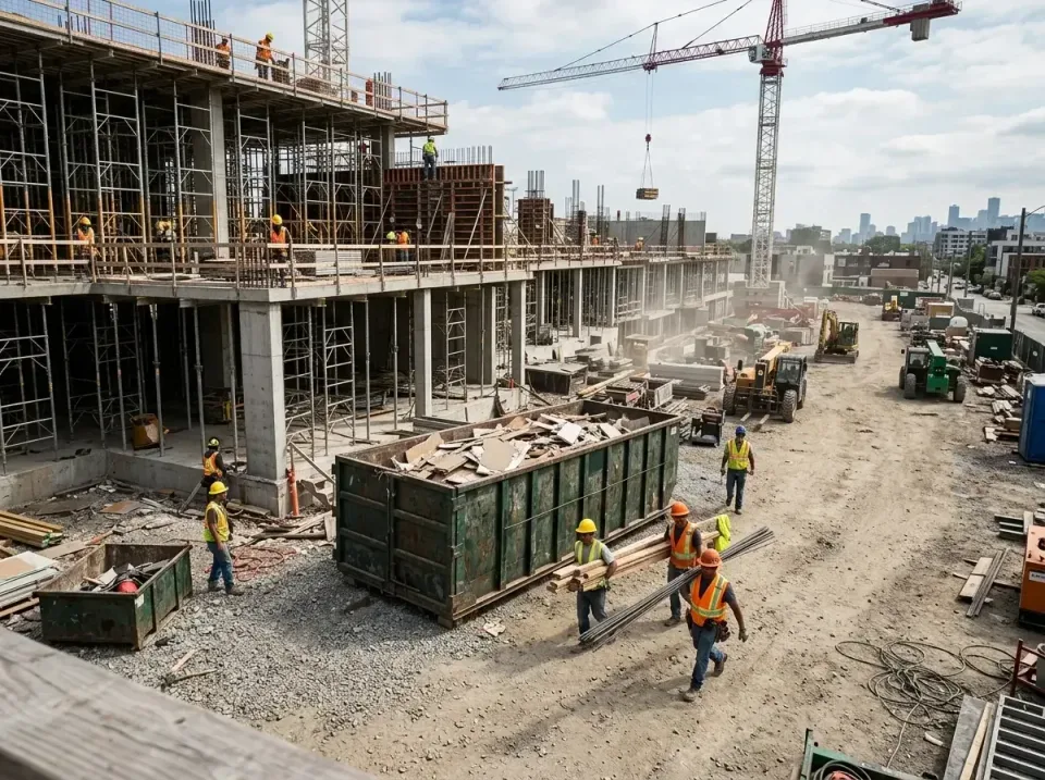 commercial-construction-site-w-002 — frequently asked questions, Low Cost Construction Dumpster Rental in Newport, MN
